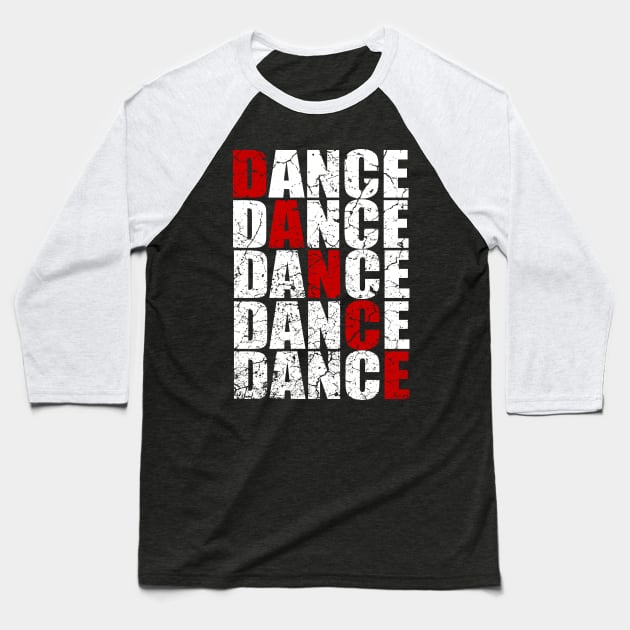 Dance Baseball T-Shirt by Mila46